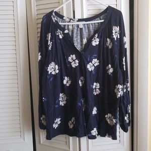 Long Sleeve Floral Top